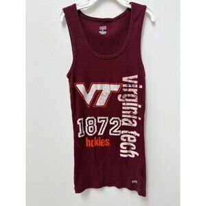 Virginia Tech Hokies 1872 Soffe Maroon Tank Top M 100% Cotton Sleeveless